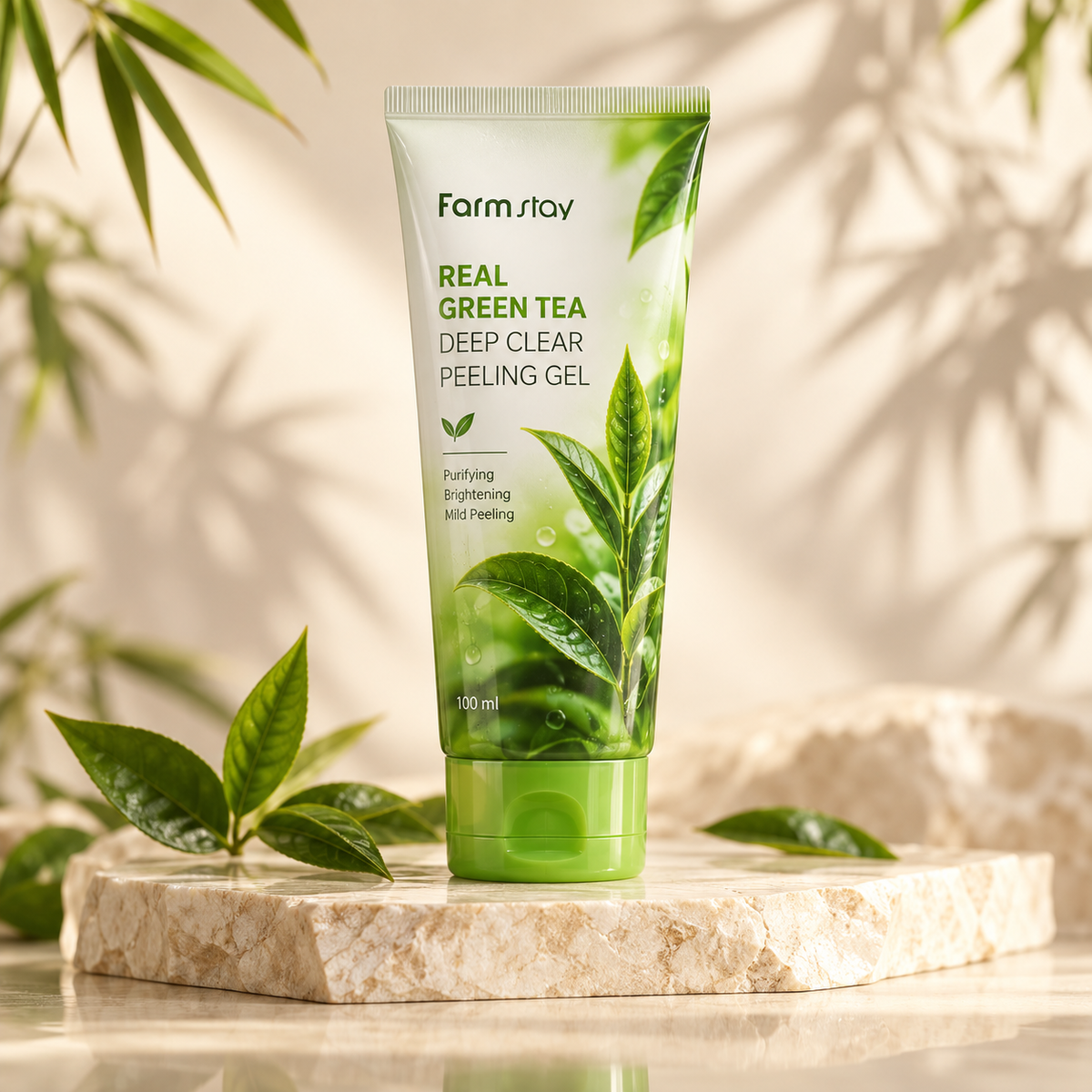 Farmstay Real Green Tea Deep Clear Peeling Gel 100 ml